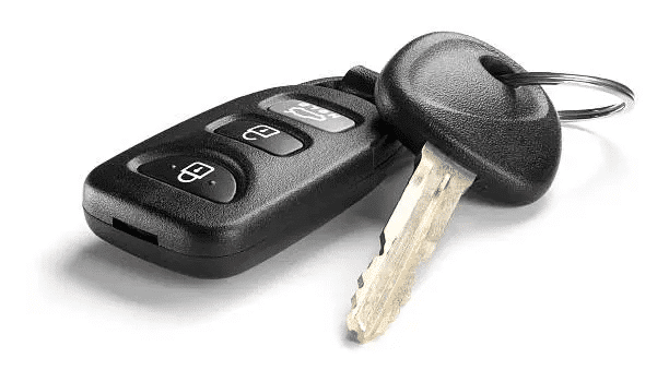 Standard Car Key With Separate Remote Fob